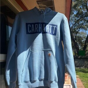 Carhartt Men's Light Blue Pullover Hoodie
